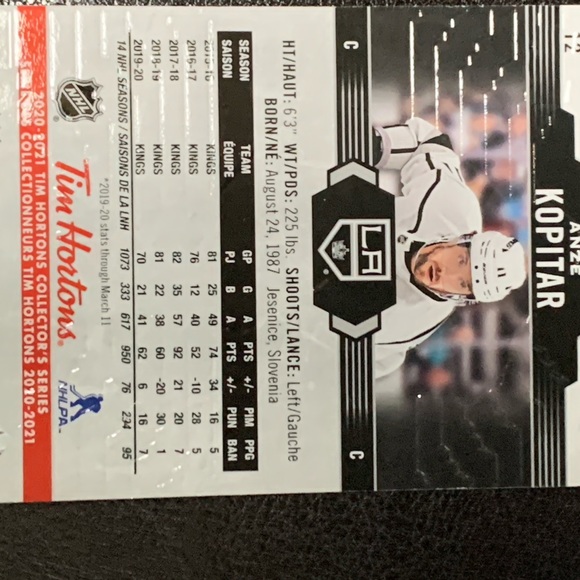 2020-21 Tim Horton hockey cards - Picture 5 of 14